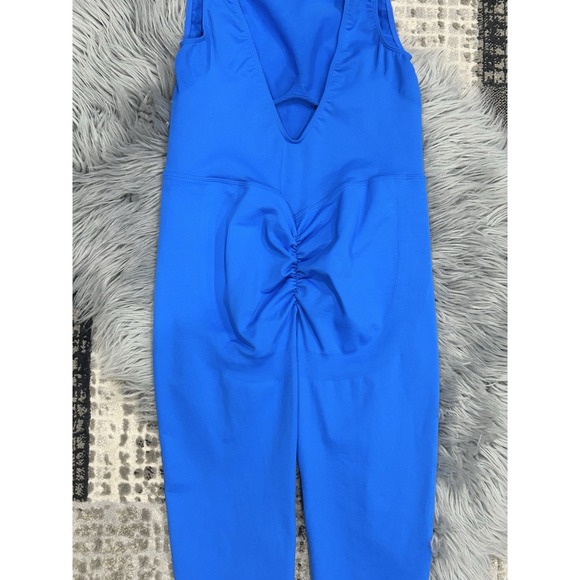 Women's Compression Full Leg-Low Back Jumpsuit In Blue Size Medium‎ - Picture 8 of 8